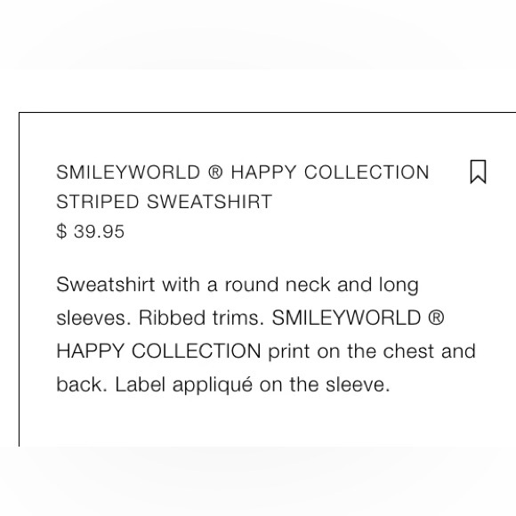 Zara Smiley World Happy Collection Sweatshirt - Picture 10 of 10